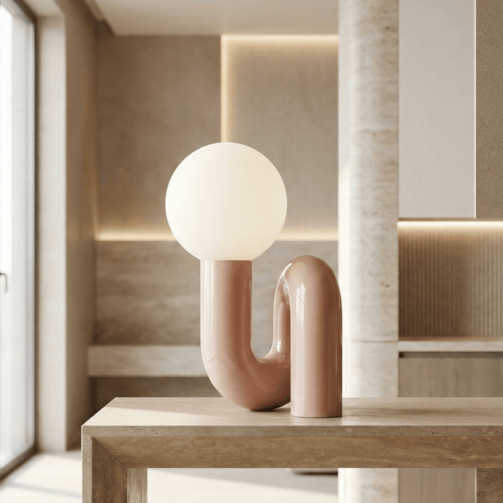 LampeHub Rose Lampe à poser en Metal Design