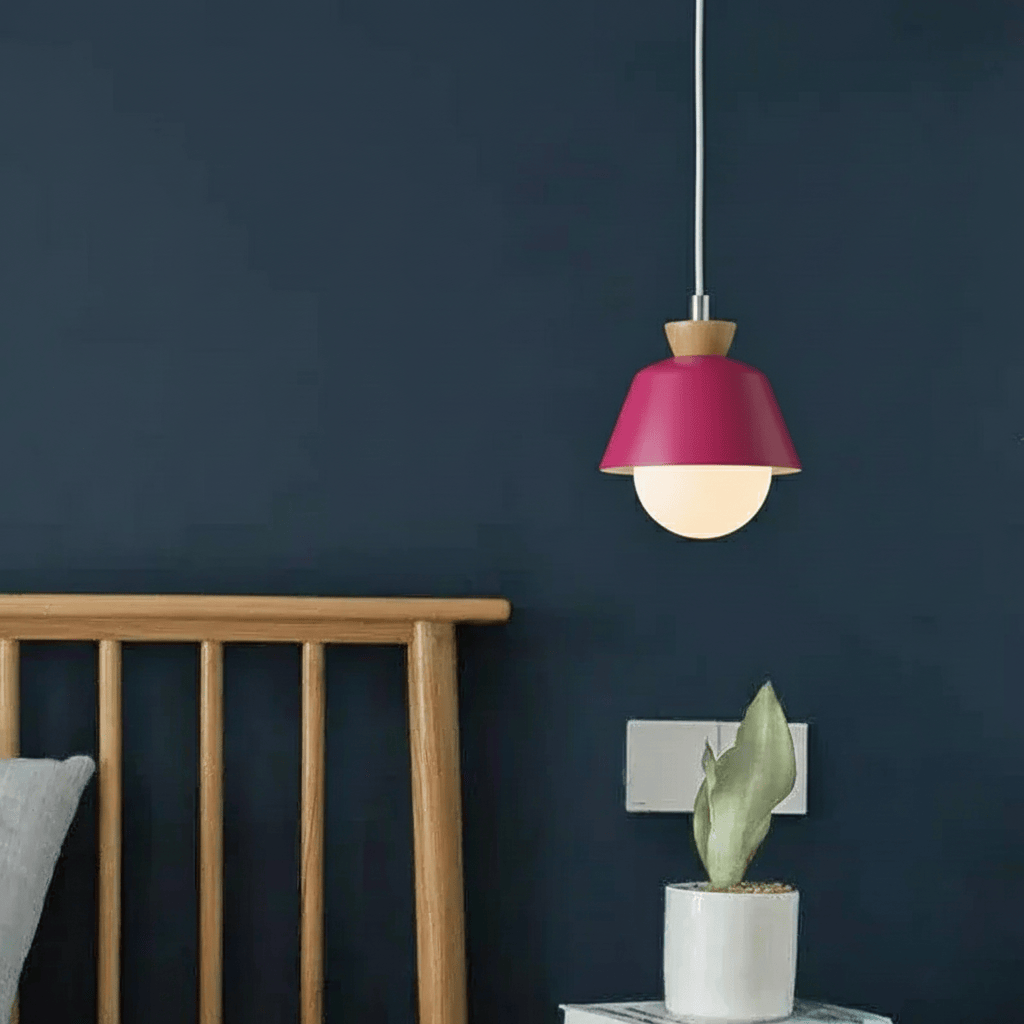 LampeHub Rose Suspension luminaire chambre boule