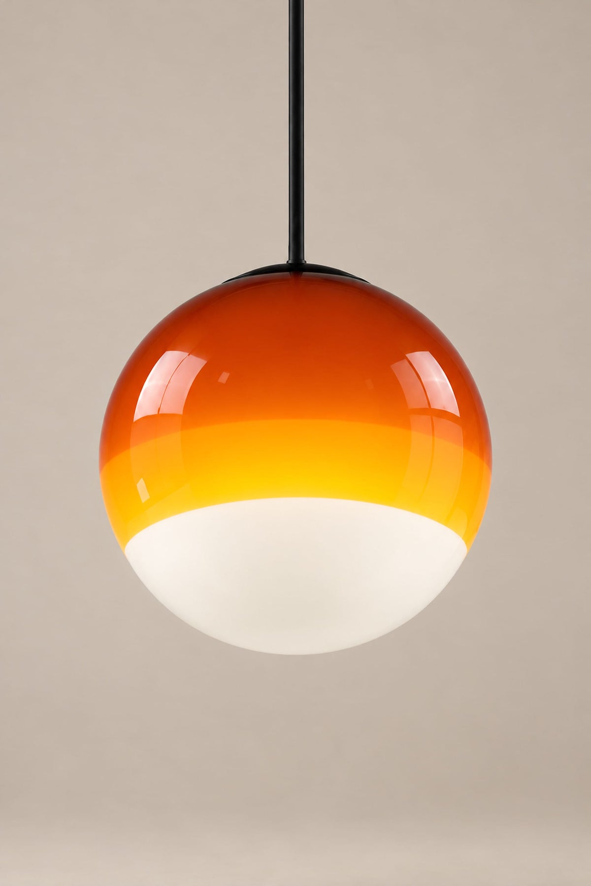 LampeHub Suspension Bauhaus Boule Verre Dégradé – 15 ou 20 cm