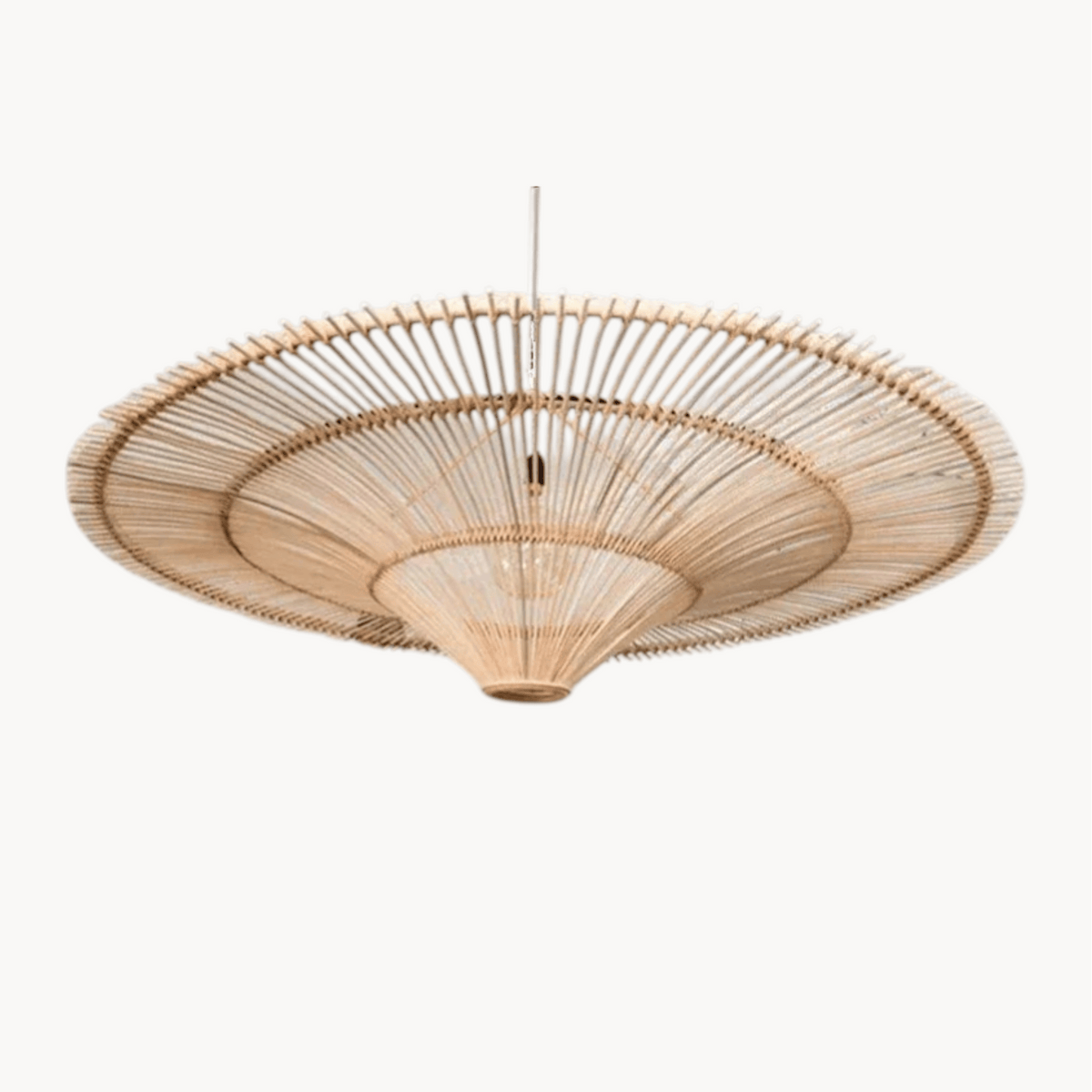 LampeHub Suspension luminaire rotin