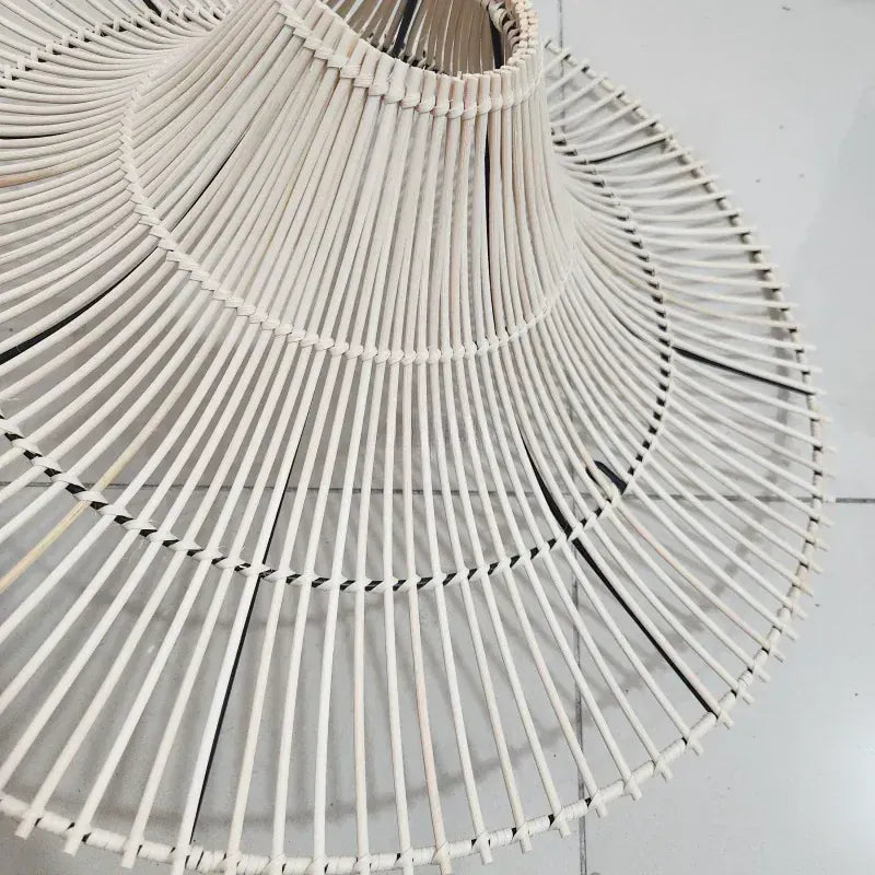LampeHub Suspension luminaire rotin