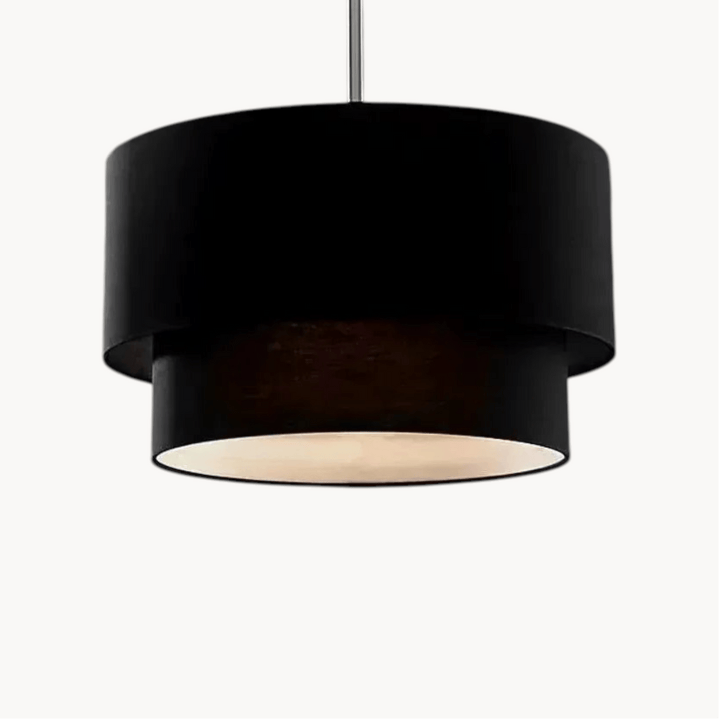 LampeHub Suspension luminaire rotin pour salon
