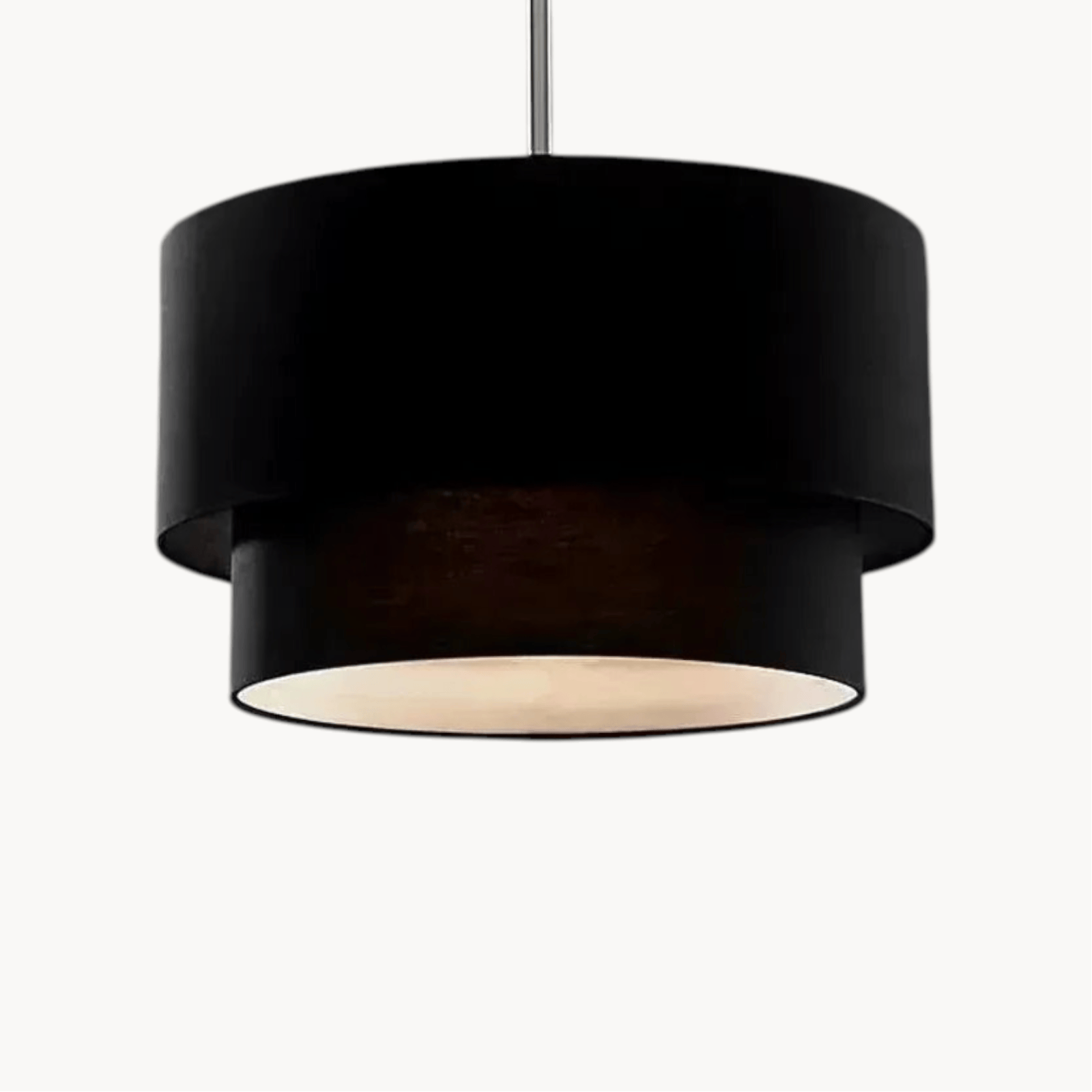 LampeHub Suspension luminaire rotin pour salon