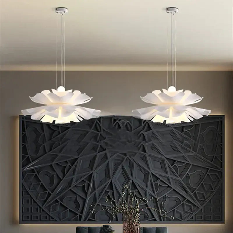 LampeHub Suspension luminaire salle à manger floral