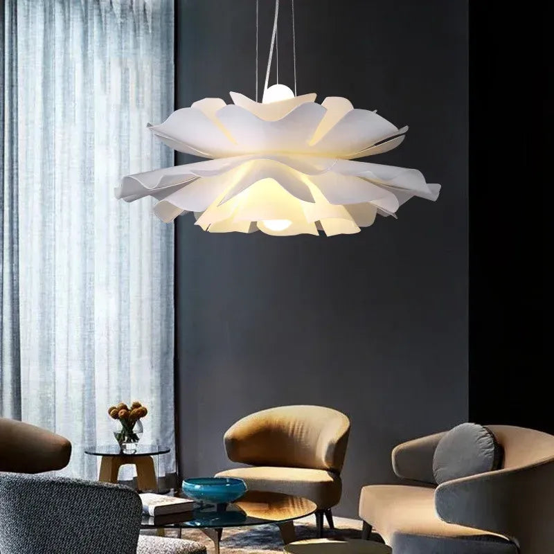 LampeHub Suspension luminaire salle à manger floral