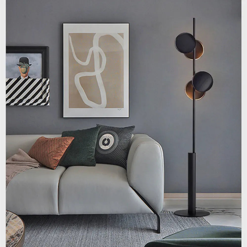 LampeHub Typography series Floor Lamp Nordic black floor lamp minimalist living room lamp bedroom designer art atmosphere studio lamp