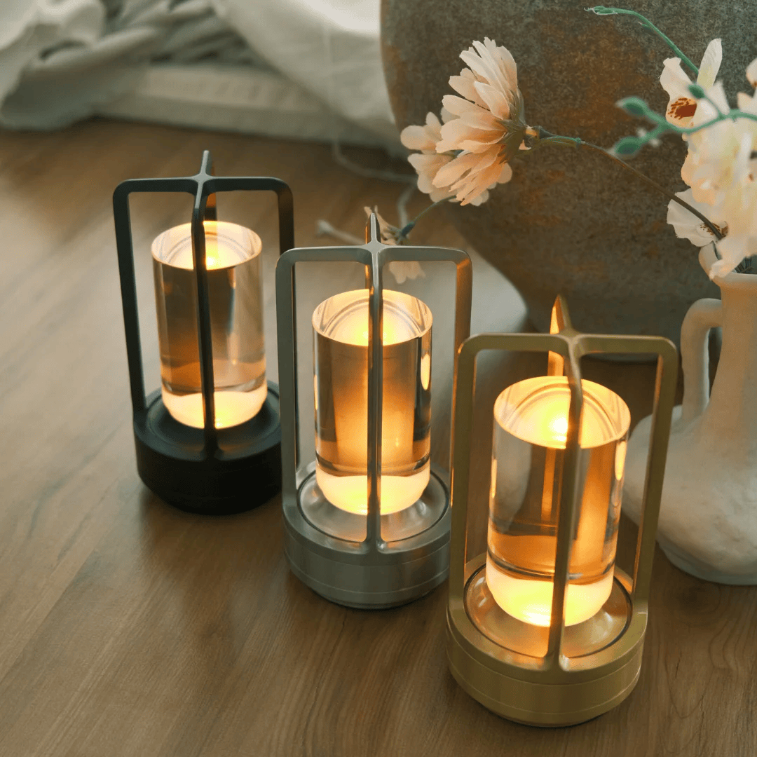 Ma boutique Argent / Battery-2000 mAh Lampe de chevet Design Argent