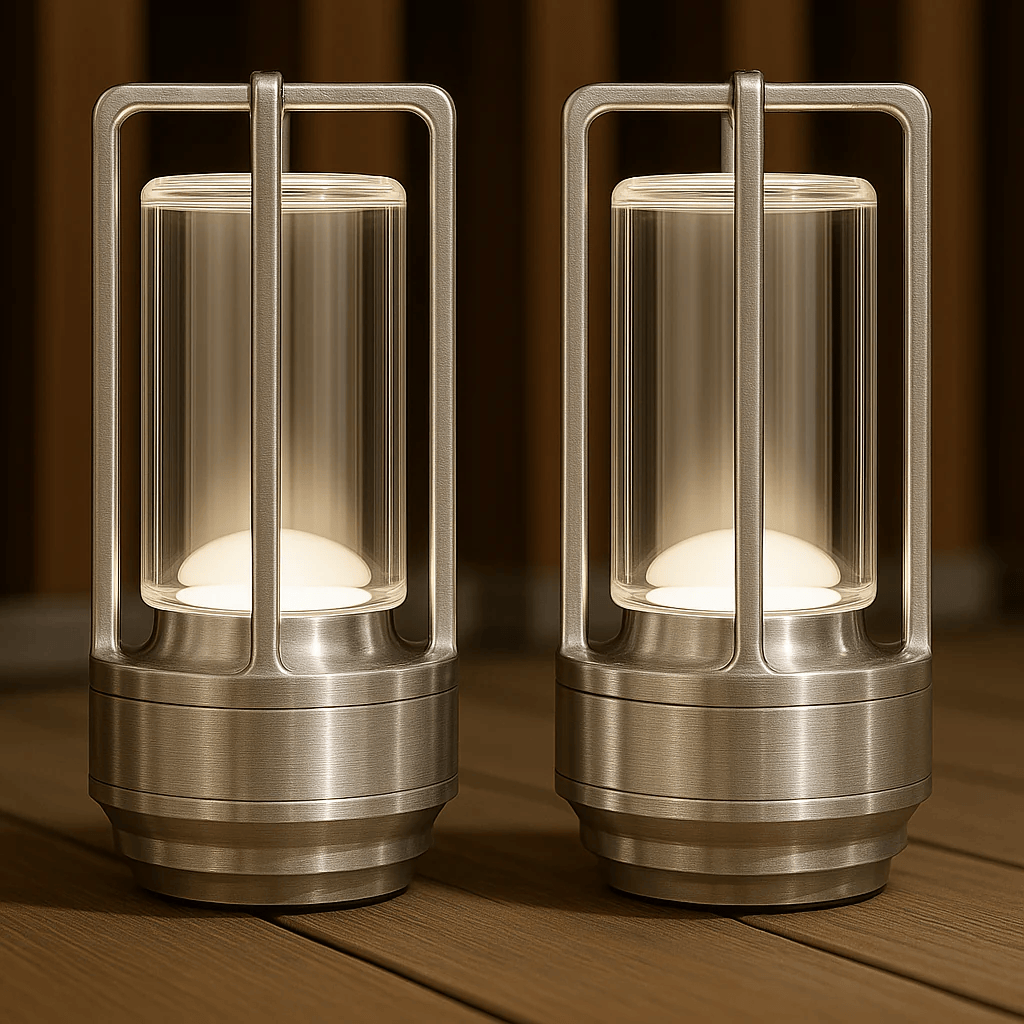 Ma boutique Argent / Battery-2000 mAh Lampe de chevet Design Argent