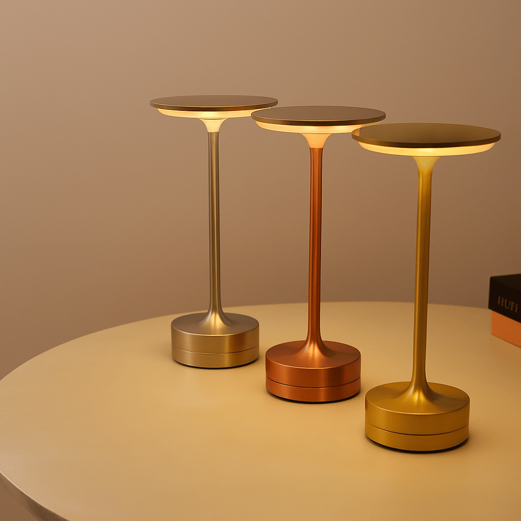 Dimensions – Lampe de chevet Tactile Doré