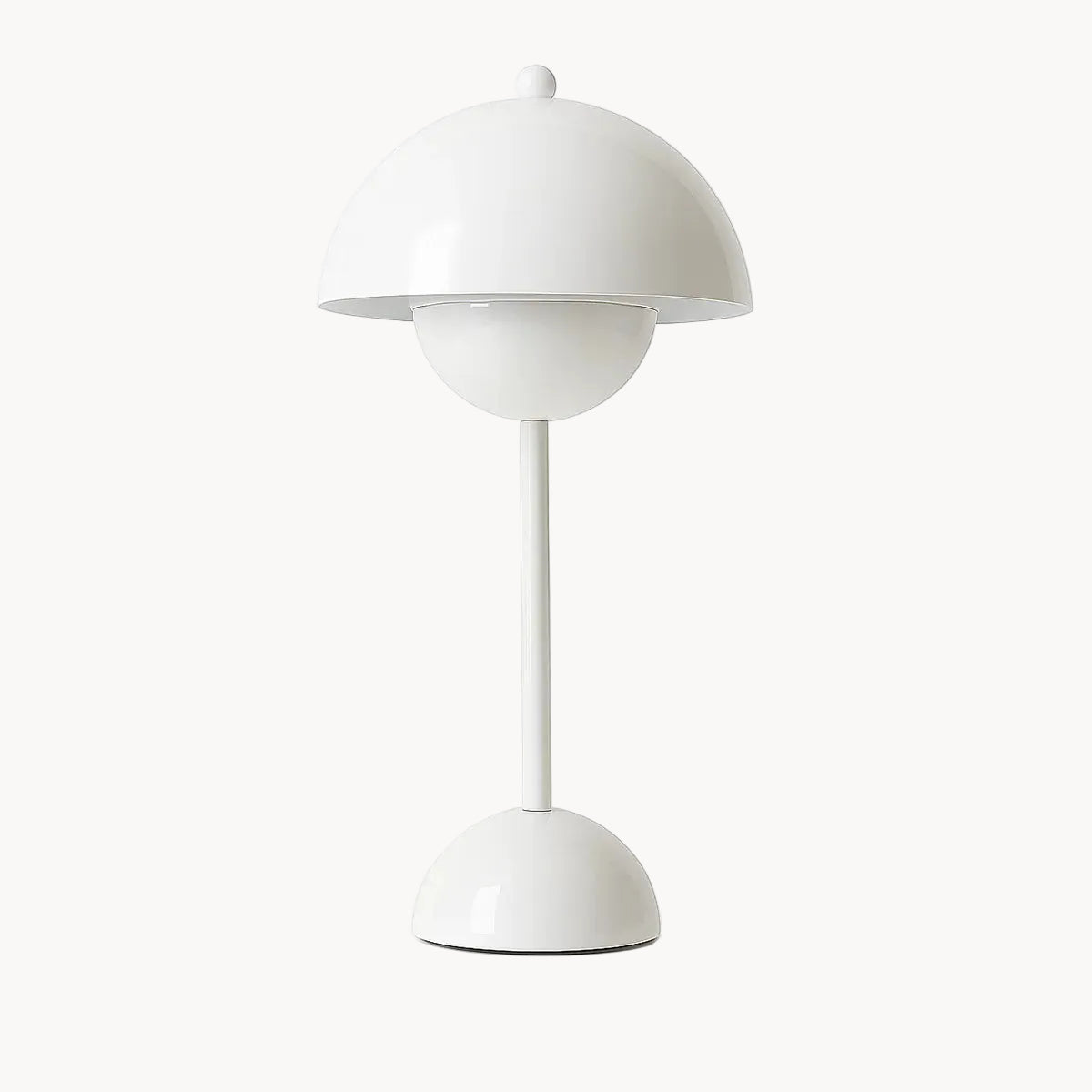Ma boutique Blanc Lampe de chevet champignon Blanc- Sans fil