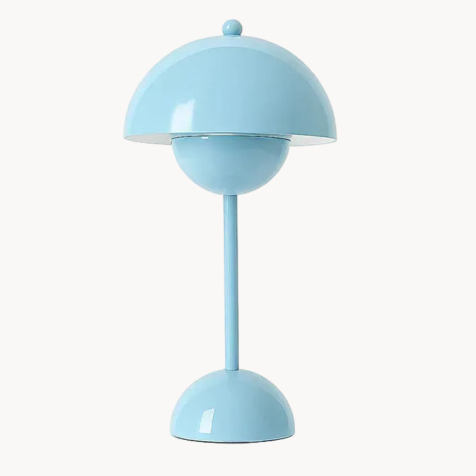 Ma boutique Bleu Lampe de chevet champignon Bleu - Sans fil