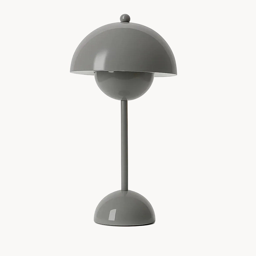 Ma boutique Gris Lampe de chevet champignon Gris - Sans fil