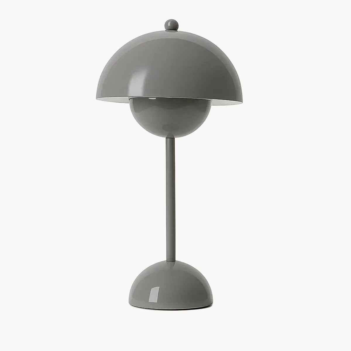 Ma boutique Gris Lampe de chevet champignon Gris - Sans fil