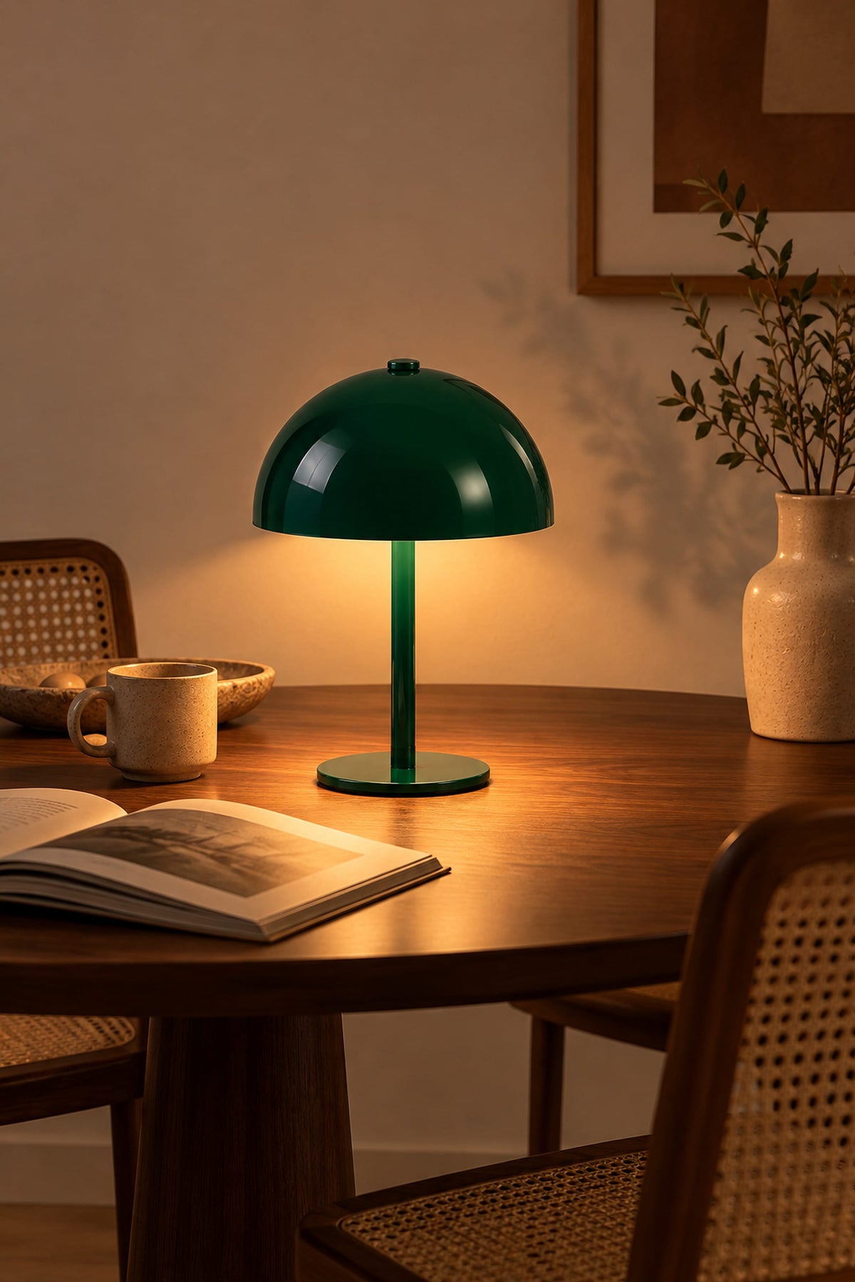Ma boutique Lampe Bauhaus Champignon Sans Fil Vert – Lampe de Chevet Tactile