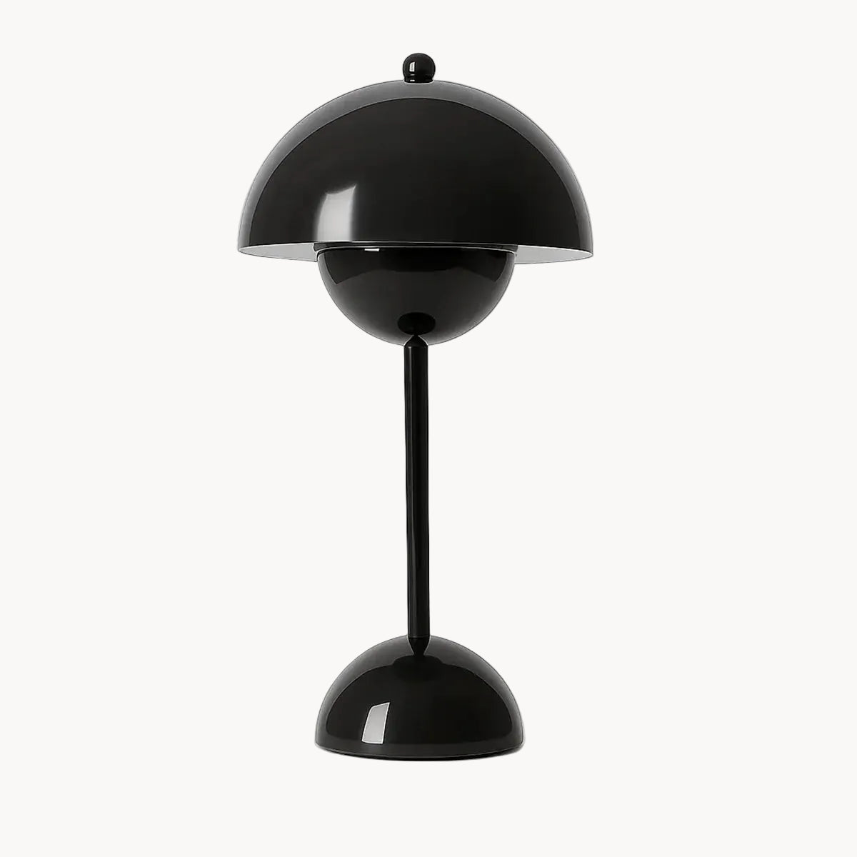 Ma boutique Noir Lampe de chevet champignon Noir - Sans fil