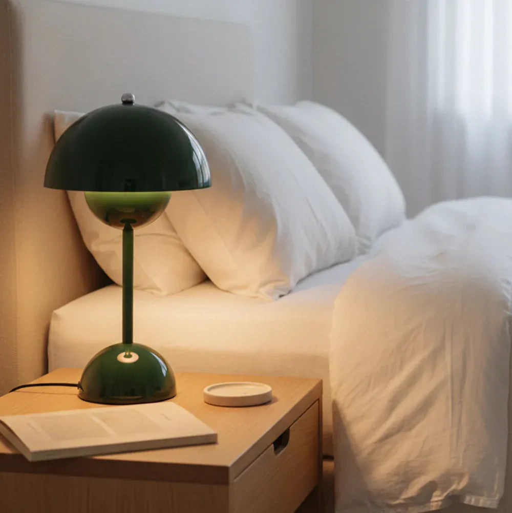Ma boutique Vert Lampe de chevet Champignon Vert - Sans fil